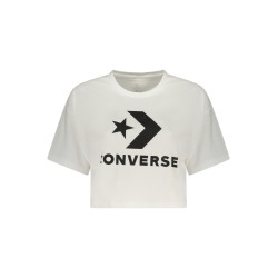 CONVERSE T-SHIRT MANICHE CORTE DONNA BIANCO