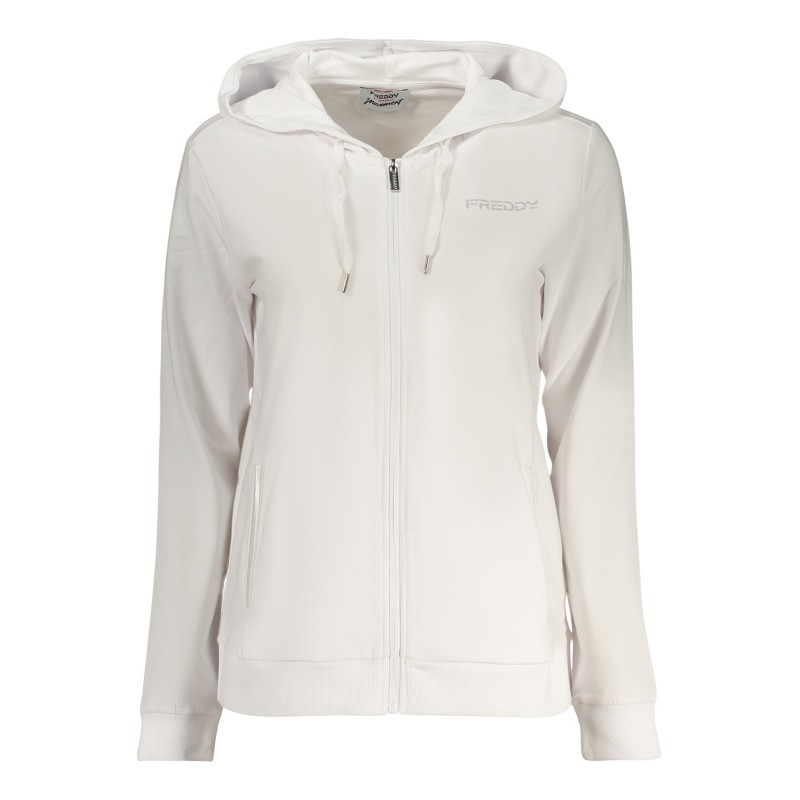 FREDDY FELPA CON ZIP DONNA BIANCO