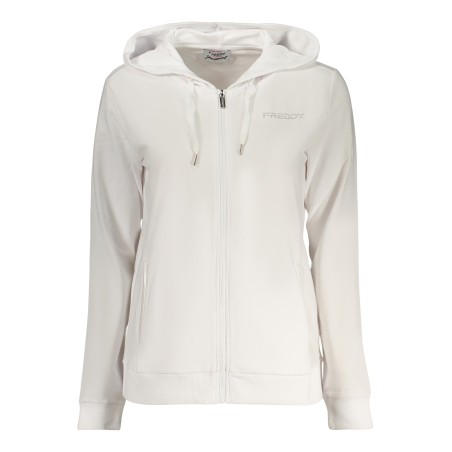FREDDY FELPA CON ZIP DONNA BIANCO