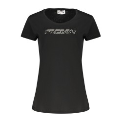 FREDDY T-SHIRT MANICHE CORTE DONNA NERO