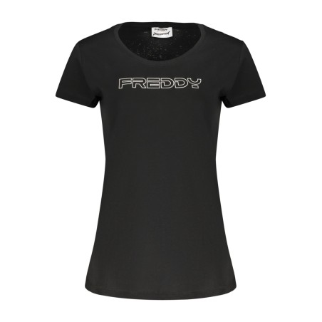 FREDDY T-SHIRT MANICHE CORTE DONNA NERO