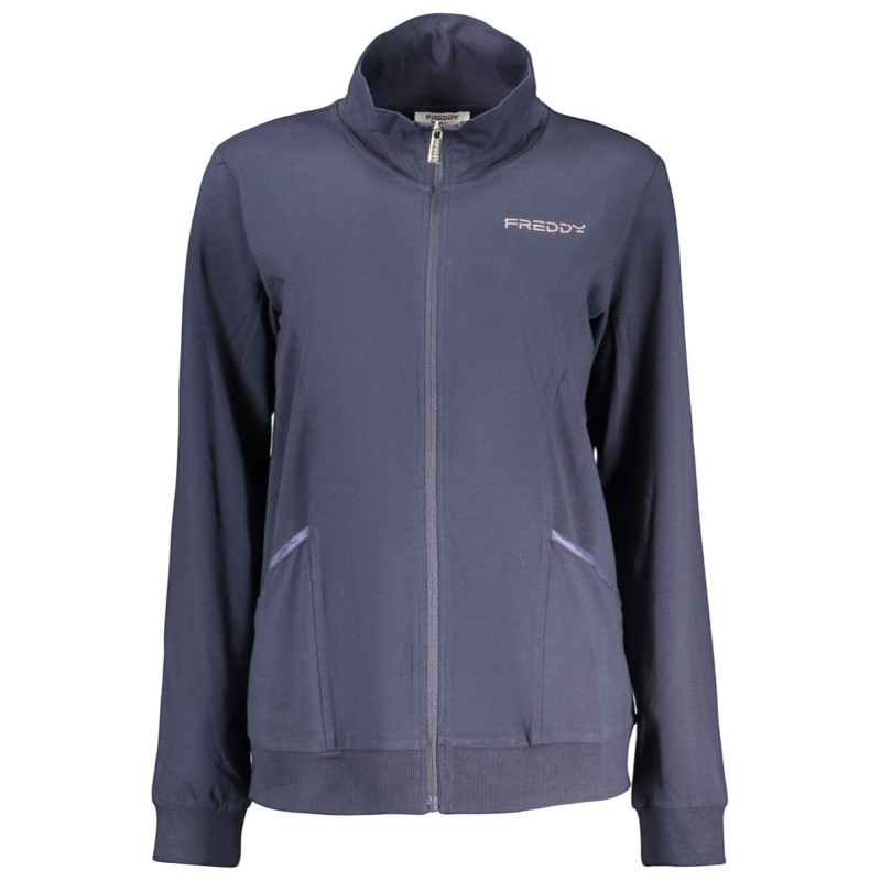 FREDDY FELPA CON ZIP DONNA BLU