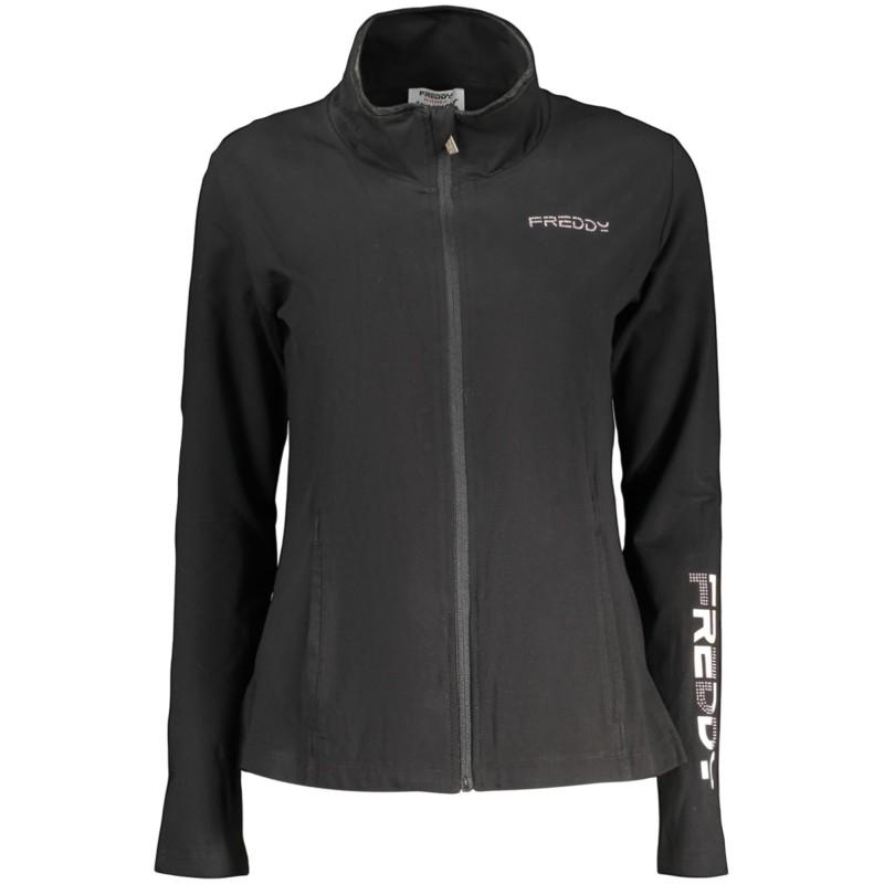 FREDDY FELPA CON ZIP DONNA NERO