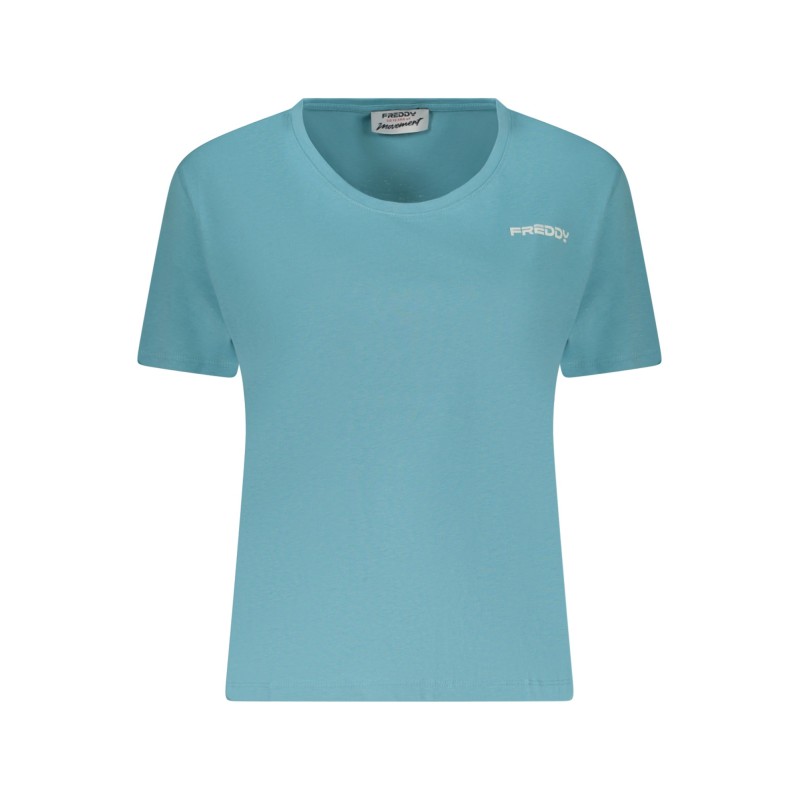FREDDY T-SHIRT MANICHE CORTE DONNA AZZURRO