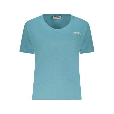 FREDDY T-SHIRT MANICHE CORTE DONNA AZZURRO