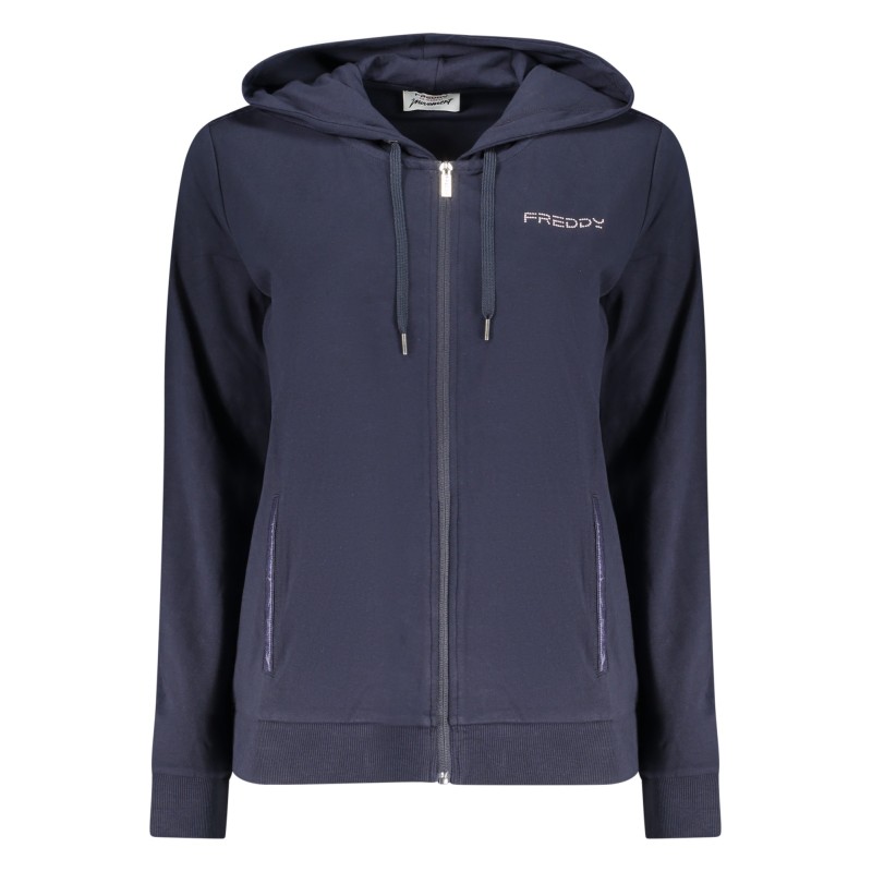 FREDDY FELPA CON ZIP DONNA BLU