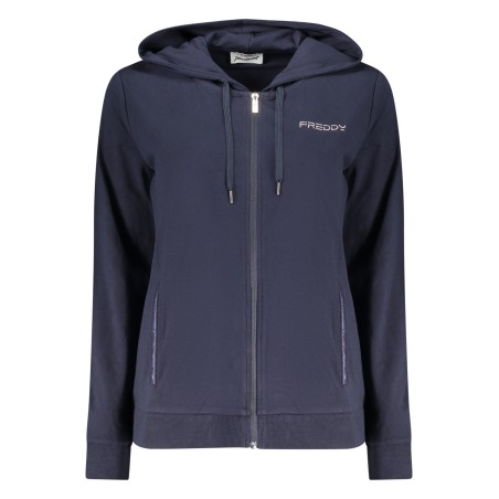 FREDDY FELPA CON ZIP DONNA BLU
