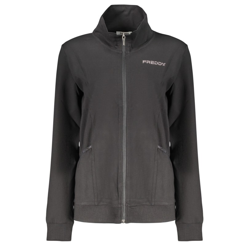 FREDDY FELPA CON ZIP DONNA NERO