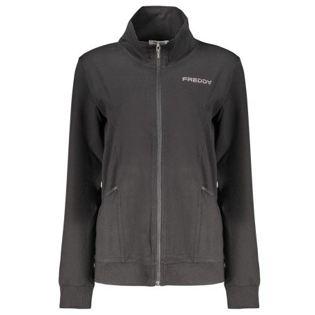 FREDDY FELPA CON ZIP DONNA NERO