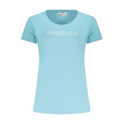 FREDDY T-SHIRT MANICHE CORTE DONNA AZZURRO