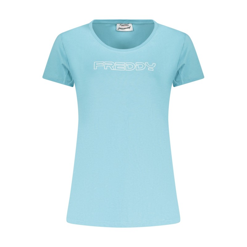 FREDDY T-SHIRT MANICHE CORTE DONNA AZZURRO