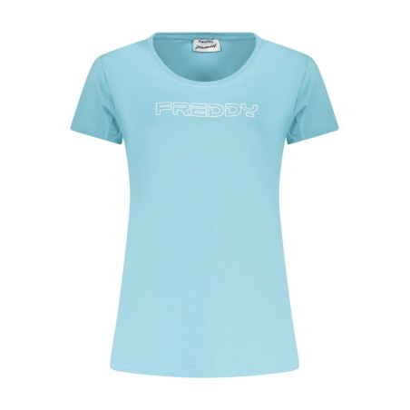 FREDDY T-SHIRT MANICHE CORTE DONNA AZZURRO