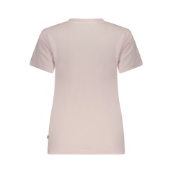 GUESS JEANS T-SHIRT MANICHE CORTE DONNA ROSA
