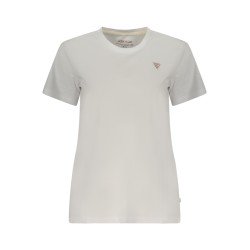 GUESS JEANS T-SHIRT MANICHE CORTE DONNA BIANCO