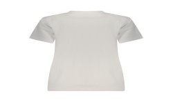 GUESS JEANS T-SHIRT MANICHE CORTE DONNA BIANCO