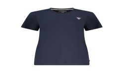 GUESS JEANS T-SHIRT MANICHE CORTE DONNA BLU