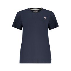 GUESS JEANS T-SHIRT MANICHE CORTE DONNA BLU