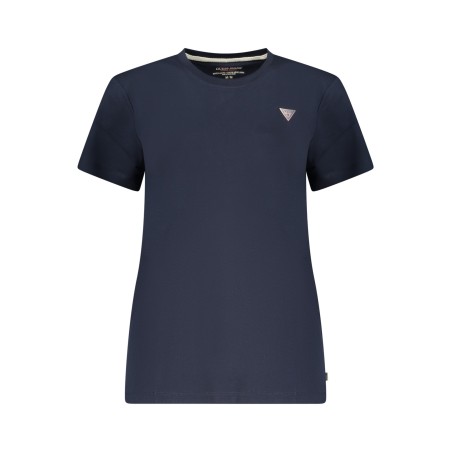 GUESS JEANS T-SHIRT MANICHE CORTE DONNA BLU