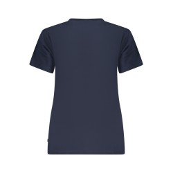 GUESS JEANS T-SHIRT MANICHE CORTE DONNA BLU