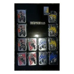Accendino con disegno stampato moto
