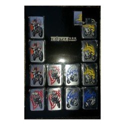 Accendino con disegno stampato moto