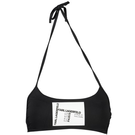 KARL LAGERFELD BEACHWEAR COSTUME PARTE SOPRA DONNA NERO