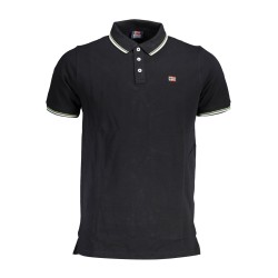 NORWAY 1963 POLO MANICHE CORTE UOMO NERO