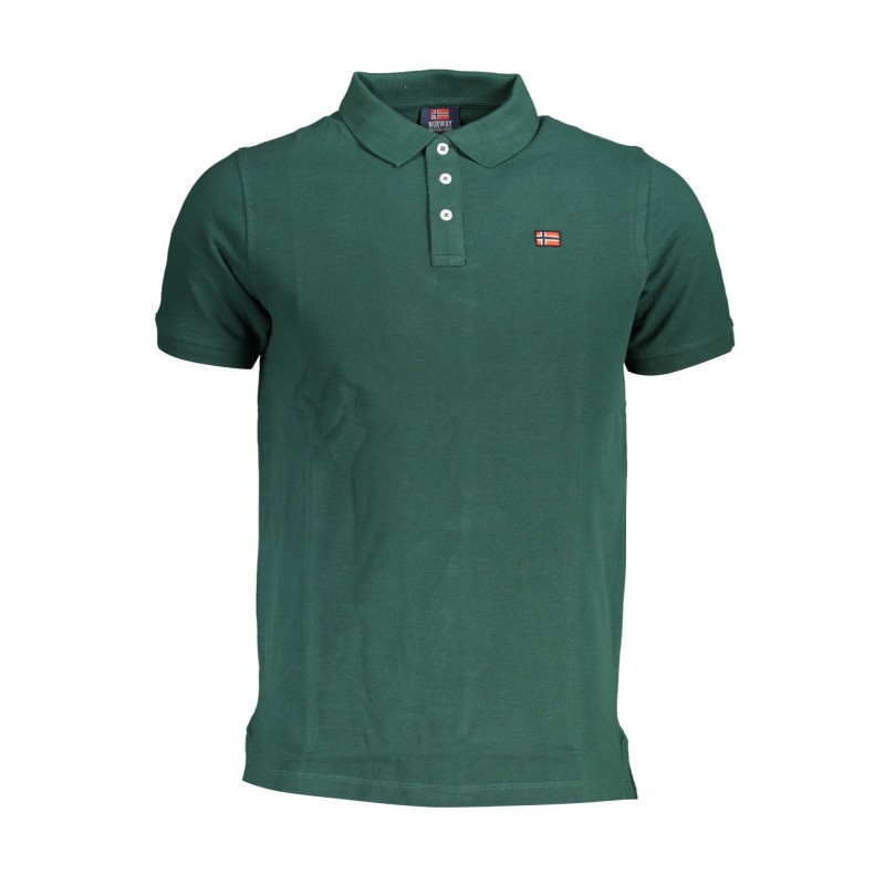 NORWAY 1963 POLO MANICHE CORTE UOMO VERDE