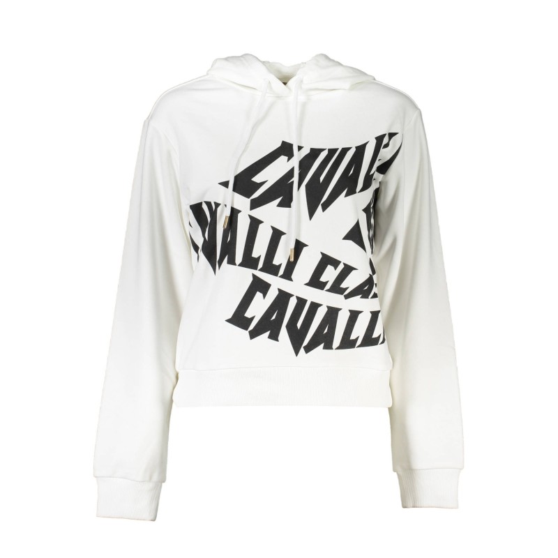 CAVALLI CLASS FELPA SENZA ZIP DONNA BIANCO