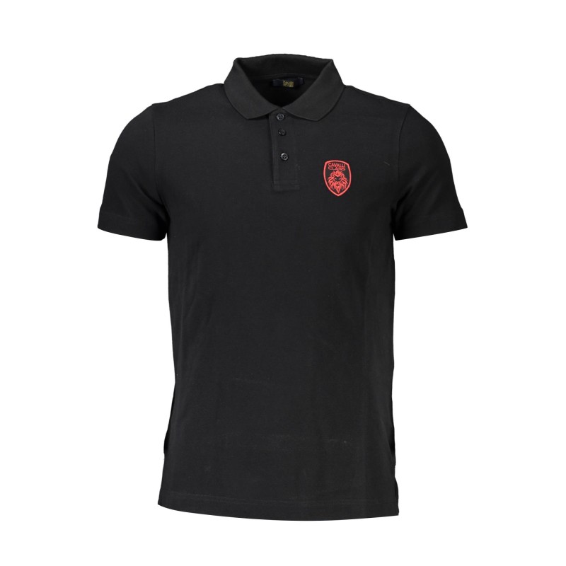 CAVALLI CLASS POLO MANICHE CORTE UOMO NERO