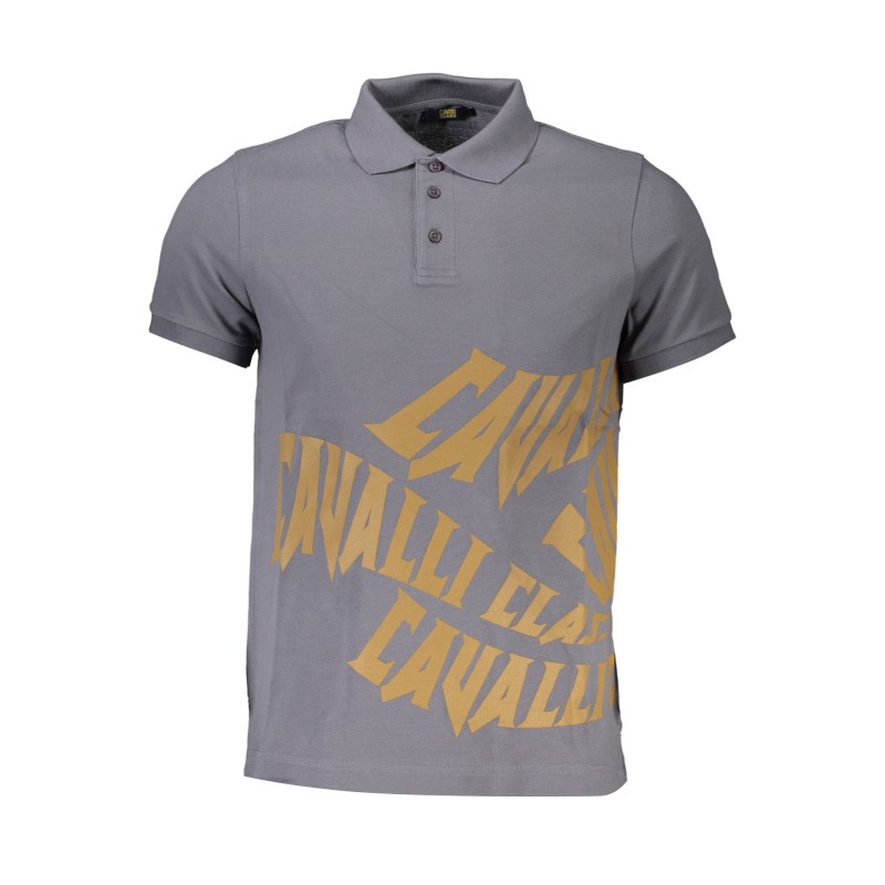 CAVALLI CLASS POLO MANICHE CORTE UOMO GRIGIO