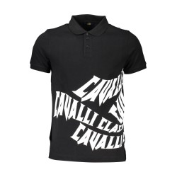 CAVALLI CLASS POLO MANICHE CORTE UOMO NERO