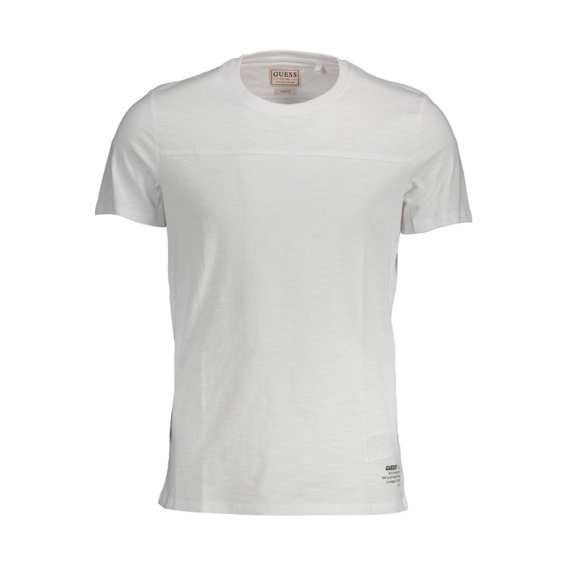 GUESS JEANS T-SHIRT MANICHE CORTE UOMO BIANCO