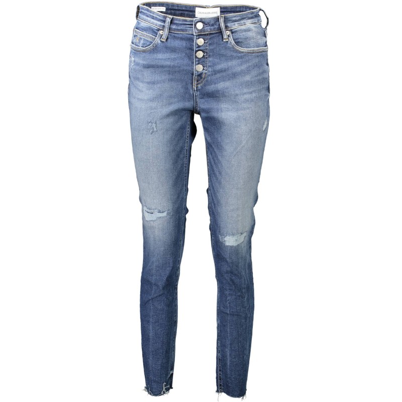 CALVIN KLEIN JEANS DENIM DONNA BLU