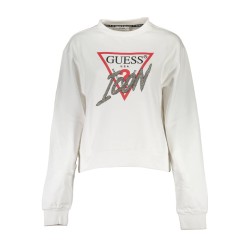 GUESS JEANS FELPA SENZA ZIP DONNA BIANCO