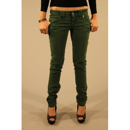 JOHN GALLIANO JEANS DENIM DONNA VERDE