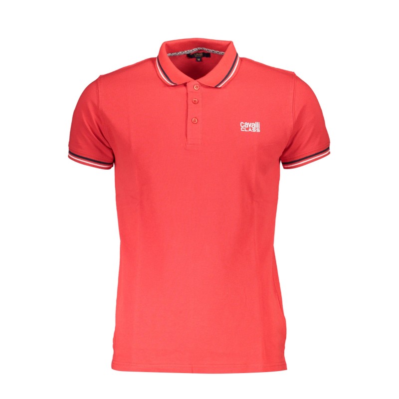 CAVALLI CLASS POLO MANICHE CORTE UOMO ROSSO