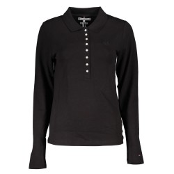 TOMMY HILFIGER POLO MANICHE LUNGHE DONNA NERO