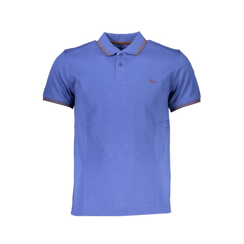 HARMONT & BLAINE POLO MANICHE CORTE UOMO BLU