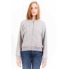 GANT FELPA CON ZIP DONNA GRIGIO