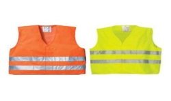 Gilet alta visibilita' con bande rifrangenti a norma CE