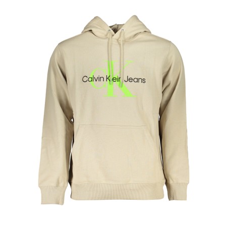 CALVIN KLEIN FELPA SENZA ZIP UOMO BEIGE