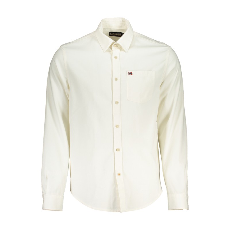 NAPAPIJRI CAMICIA MANICHE LUNGHE UOMO BIANCO