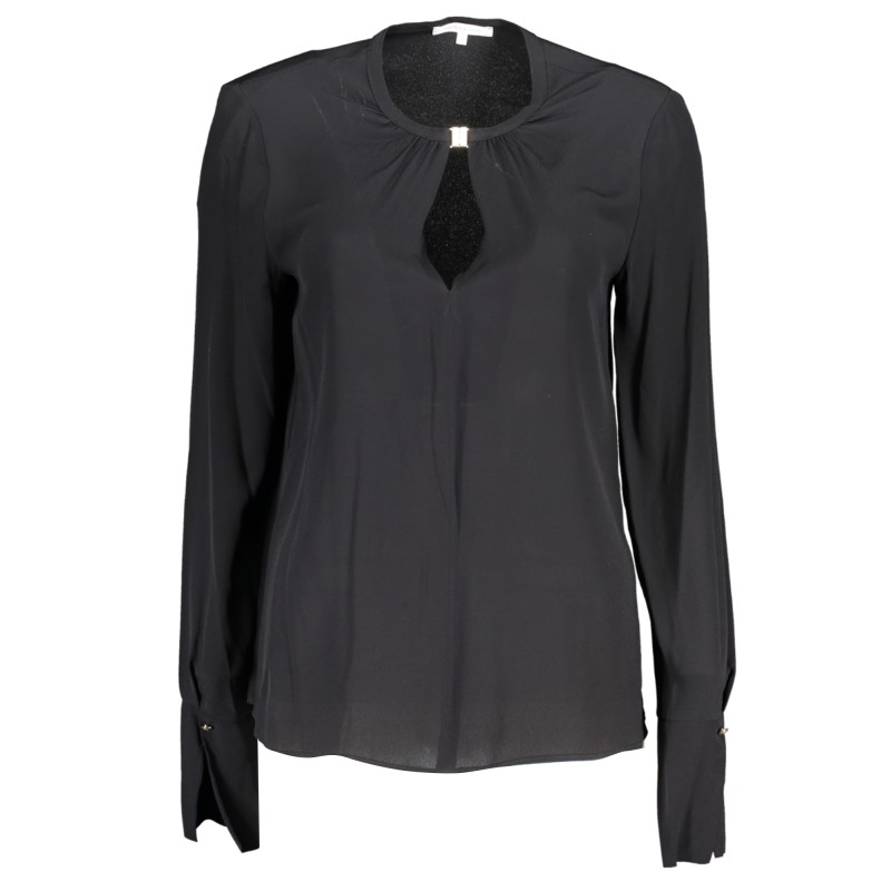 PATRIZIA PEPE CAMICIA MANICHE LUNGHE DONNA NERO