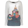 LOVE MOSCHINO T-SHIRT MANICHE LUNGHE DONNA BIANCO