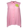 LOVE MOSCHINO CAMICIA SENZA MANICHE DONNA ROSA